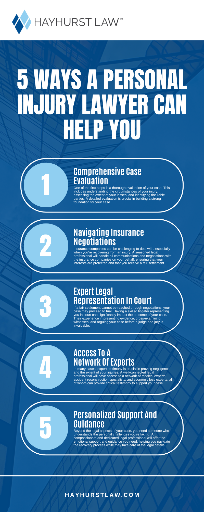 5 Ways A Personal Injury Lawyer Can Help You Infographic